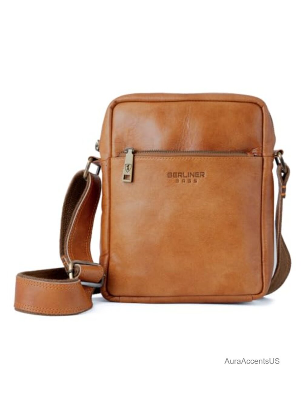Genuine Leather Crossbody Sling Bag Adjustable Strap Satchel Travel